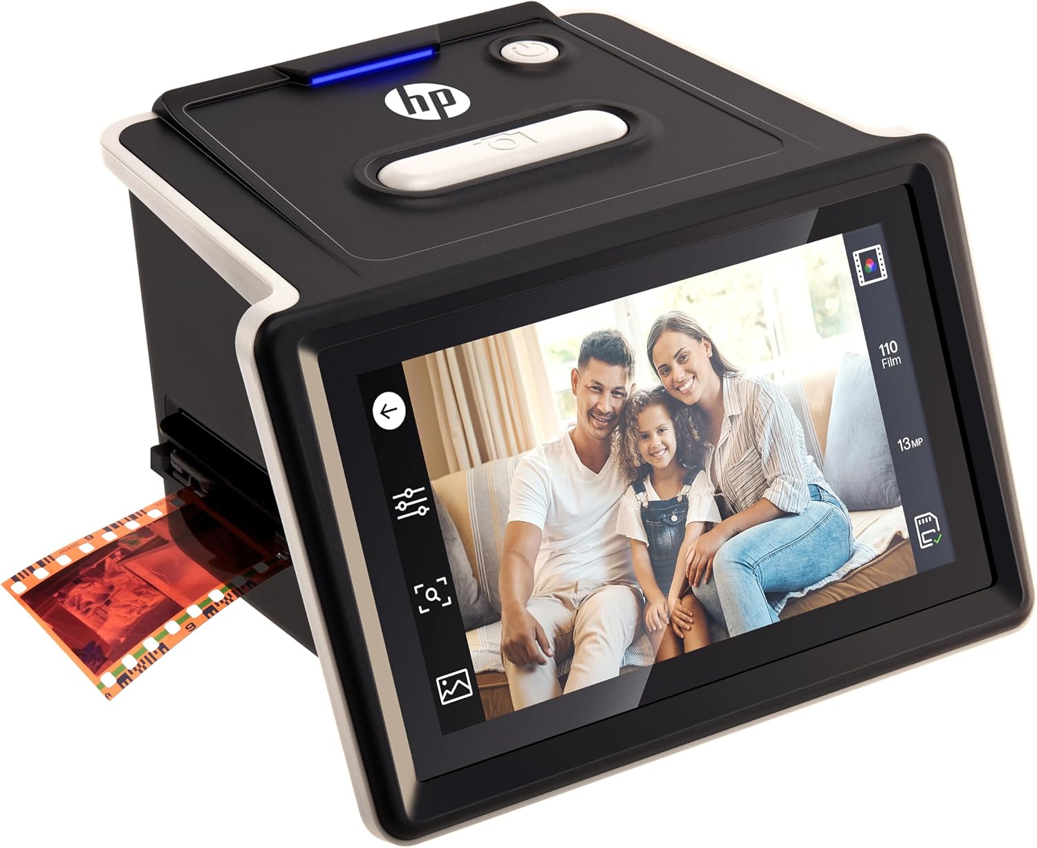 HP FilmScan 5"-Filmscanner – 22 MP, Touchscreen, für 135/126/110er Filme