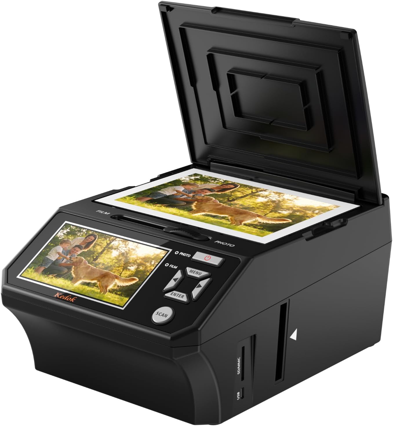 DigitPro Fotoscaner 22MP für Fotos & Filme mit LCD