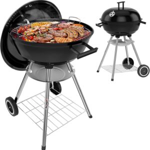 HOMELUX Holzkohle-Kugelgrill Ø 44cm mit Deckel & Ascheschale