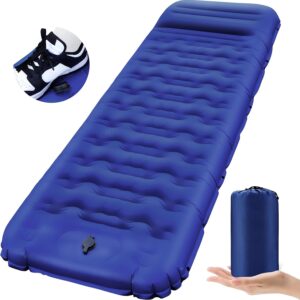 Isomatte selbstaufblasend 12cm, ultraleicht mit Fußpumpe