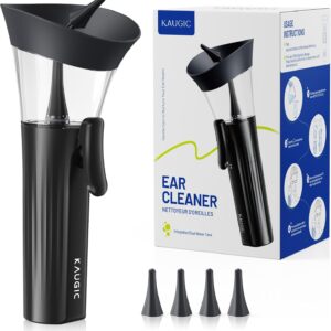 KAUGIC Ohrenschmalz-Entferner, 2-in-1, blau, einhändig