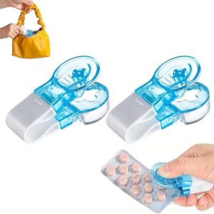 Tablettenöffner für Blisterpackungen, 2-tlg., tragbar