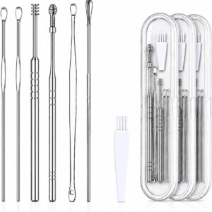 Ohrenreiniger-Set 3x7-teilig Edelstahl mit Box