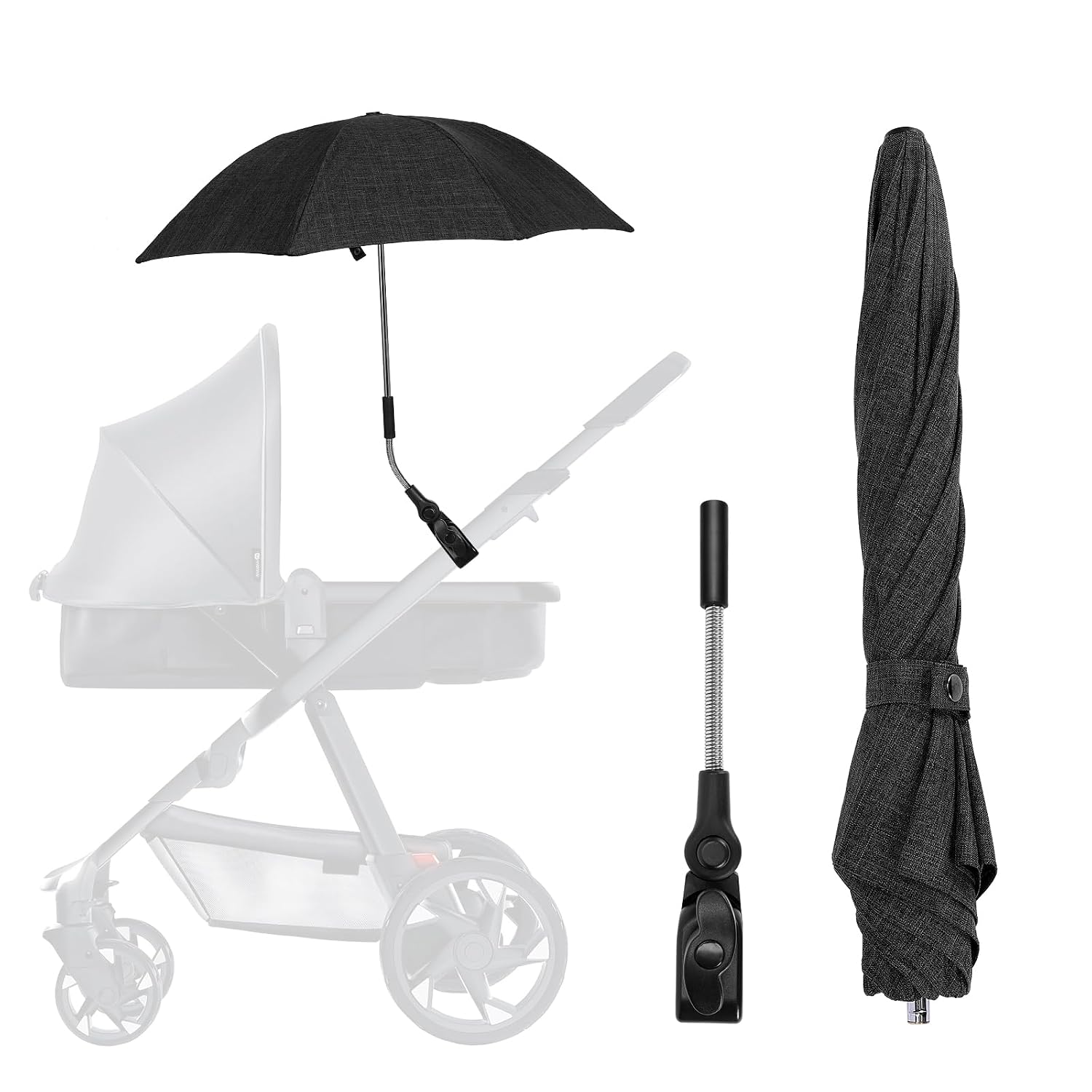 Tarswesi UV50+ Sonnenschirm Kinderwagen 71 cm
