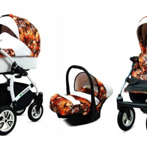 BabyLux Kinderwagen Set 4-in-1 Tropical inkl. Babyschale & Zubehör