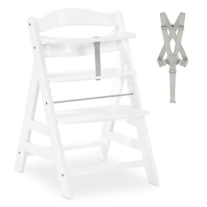hauck Alpha+ Holz-Hochstuhl | mitwachsend bis 90 kg | weiß