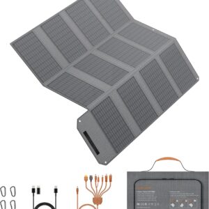 120W Faltbares Solarpanel mit 7-in-1-Anschluss