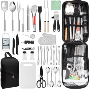 35-teiliges Camping-Kochset ASMIZ, tragbar & robust