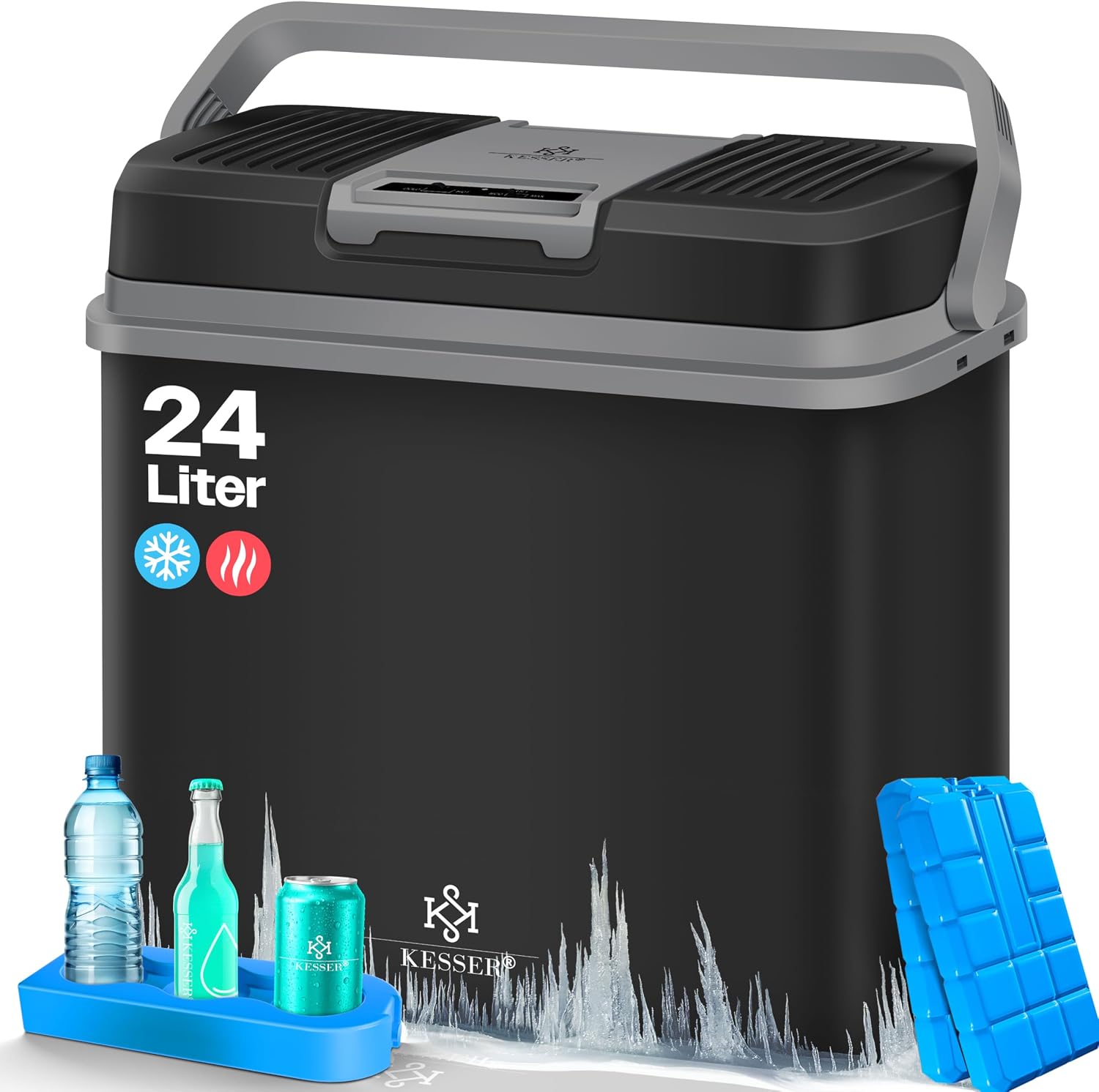 KESSER® 24L Thermo-Kühlbox | Kühlt & wärmt | Auto, Camping