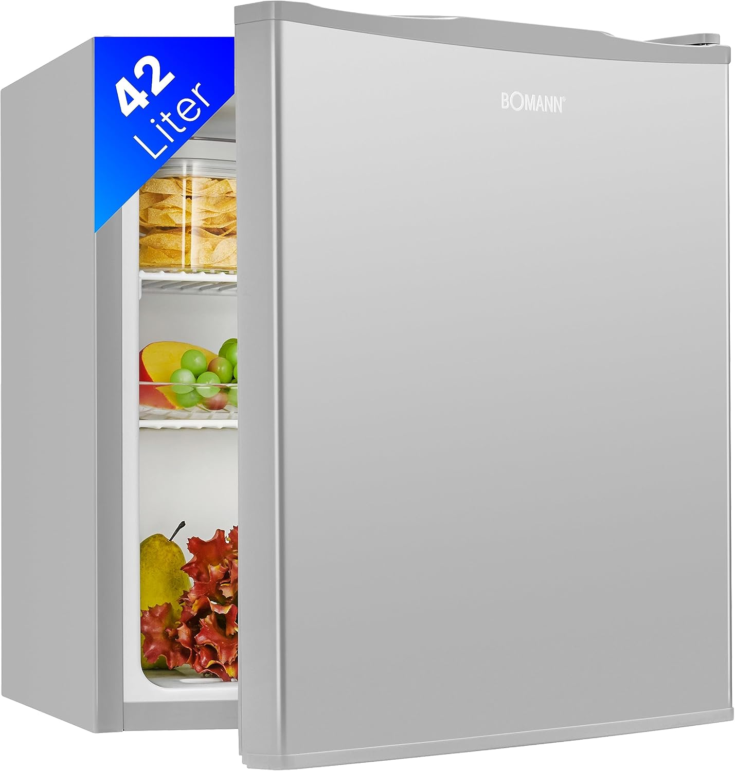 Bomann Mini-Kühlschrank 42L | Getränke- & Gemüsekühlschrank | leise 39 dB