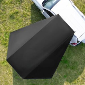 Auto-Vorzelt Heckklappe 280x380 cm schwarz – wasserdichtes Camping-Sonnensegel