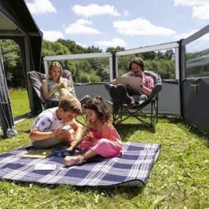 BERGER Valtellina-Air Windschutz 480 x 140 cm – Sichtschutz Garten & Strand