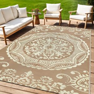 Capslpad Outdoor Teppich 150x245 cm beigefarben