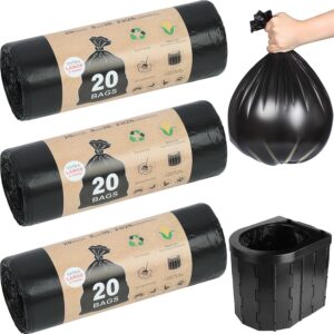 Campingtoilette Beutel 30L, 60x schwarz, auslaufsicher & kompatibel