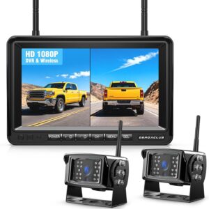 Drahtlose Rückfahrkamera 7" HD + Dual-Kameras IP69K