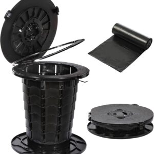 REDCAMP Klapptoilette faltbar mit Beuteln – Campingtoilette