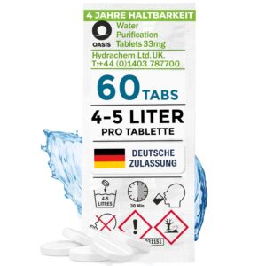 Wicked Chili Wasserreinigungstabletten (60 Stk.) – Outdoor & Notfall