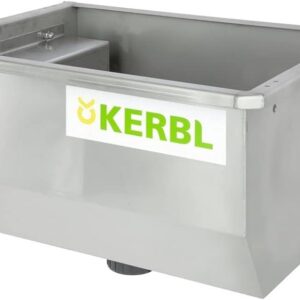 Kerbl Edelstahl-Trogtränke 50 cm, beheizt 100W