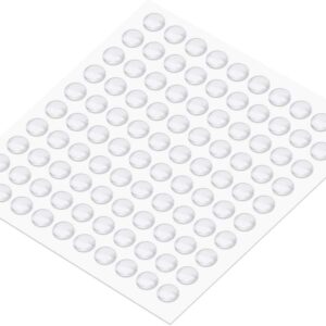 100x Türpuffer 8mm selbstklebend, transparent Silikon-Schutz