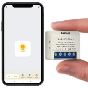 Xeefeel Mini Smart Relais WLAN/Bluetooth 8A für Smart Home