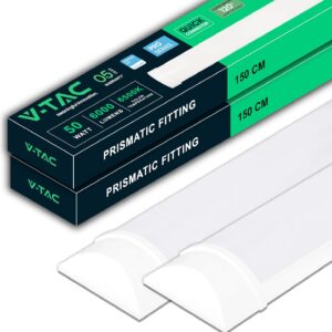 V-TAC 2x LED-Feuchtraumleuchte 150 cm, 50W, 6000 Lumen, IP20