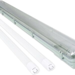LED Feuchtraumleuchte 120cm 2x18W Set warmweiß