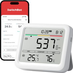 SwitchBot CO2-Melder mit Thermometer & App-Anbindung