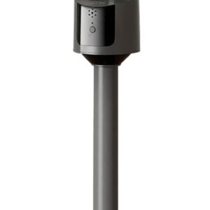Leiser Standventilator, 5 m Reichweite, grau