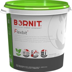 BORNIT Flexbit Bitumen-Dichtmasse 25L – Dachabdichtung Carport & Gartenhaus