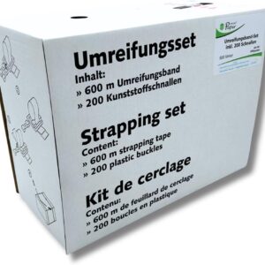 Umreifungs-Set 600m PP-Band inkl. 200 Klammern – Made in Germany