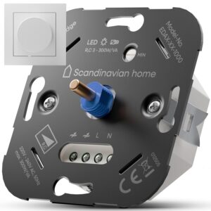 Scandinavian home LED-Dimmer 3-300W Phasenabschnitt weiß glänzend
