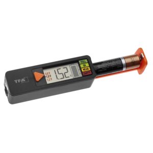TFA Dostmann BatteryCheck – Batterietester für AA, AAA, C, D & Knopfzellen