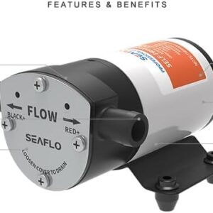 LIGHTEU Bilgepumpe 30 L/min 12V mit Sieb