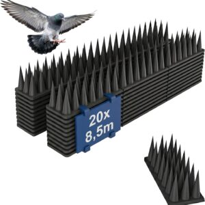 Relaxdays Vogelabwehr-Spikes 20er Set, Balkon & Dach