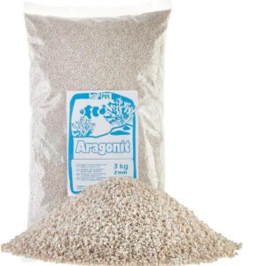 Happet Aragonit 2 mm 3 kg – Bodengrund für Aquarien