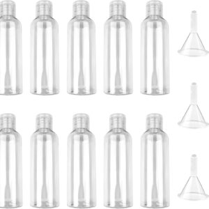 Newpop 10x Reiseflaschen 100ml Set mit Trichtern