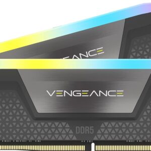 CORSAIR VENGEANCE RGB DDR5 RAM 32GB (2x16GB) – 6000MHz – Grau