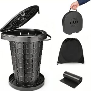 XXL Campingtoilette faltbar mit Beuteln | Trockentoilette bis 227 kg