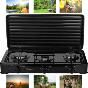 Zilan 3-Flammen Gaskocher für Camping & Outdoor