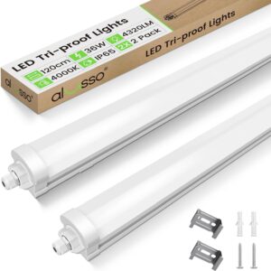 ALUSSO LED Feuchtraumleuchte 120 cm, 36W, 4320 Lumen, IP65