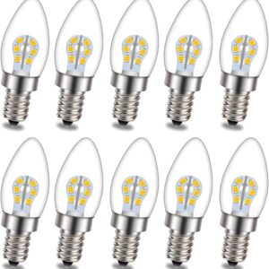 Ruiandsion E12 LED Kerzenlicht 3000K Warmweiß 10er Pack